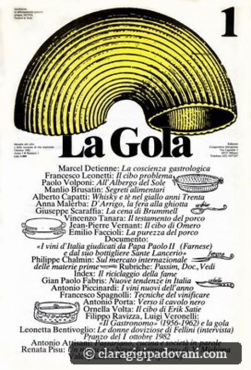 Il primo numero della rivista "La Gola" del 1982