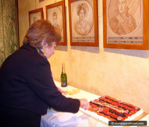 La torta con la quale si è allietata la serata
