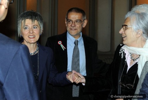 Clara e Gigi Padovani salutano gli ospiti