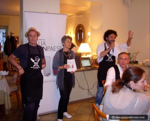 Francesco Forlani (da sinistra), Clara Vada Padovani e Marco Fedele