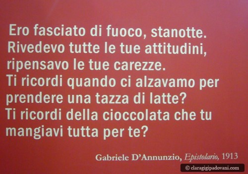 Gabriele D'Annunzio e il cioccolato