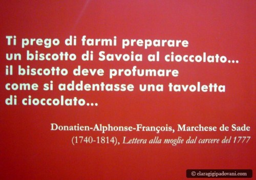 Il marchese De Sade amava il cioccolato