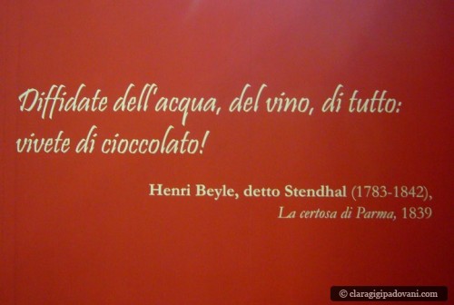 Stendhal dà consigli sul cioccolato