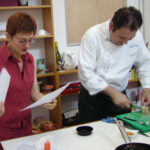 Sul set del libro