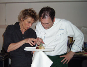Sul set del libro
