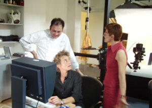 Sul set del libro