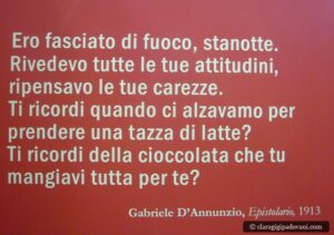 Gabriele D'Annunzio e il cioccolato