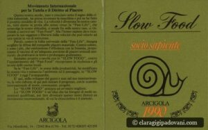 Dal 1990 si chiama Arci Gola Slow Food