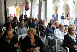 Il folto pubblico che ha partecipato alla presentazione del libro "CioccolaTorino"