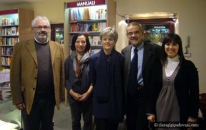 I protagonisti della serata alla Libreria Mondadori di Pinerolo
