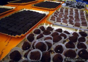Le praline in degustazione