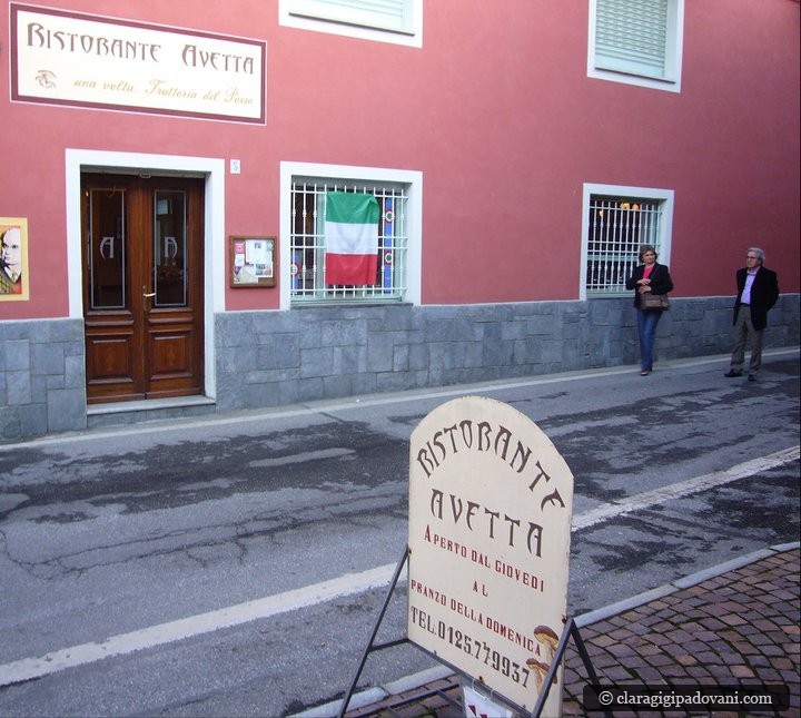 Il ristorante Avetta a Cossano Canavese
