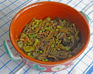 La gramugia lucchese con i carciofi