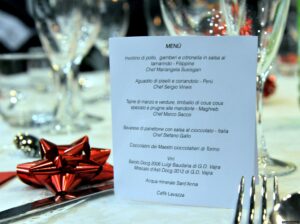 cena banco alimentare 2012 menu