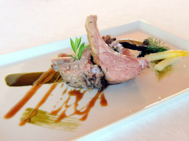 Agnello profumato al te verde