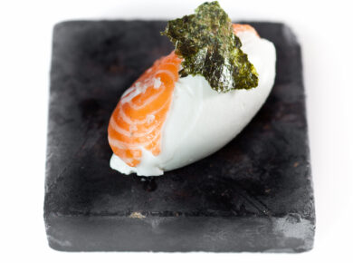 Gelato affumicato al salmone