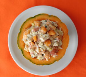 Insalata di pollo e melone