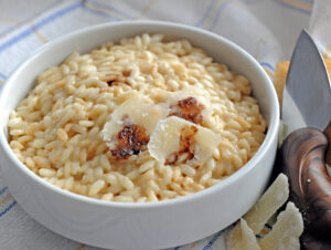 Risotto con Parmigiano e aceto balsamico