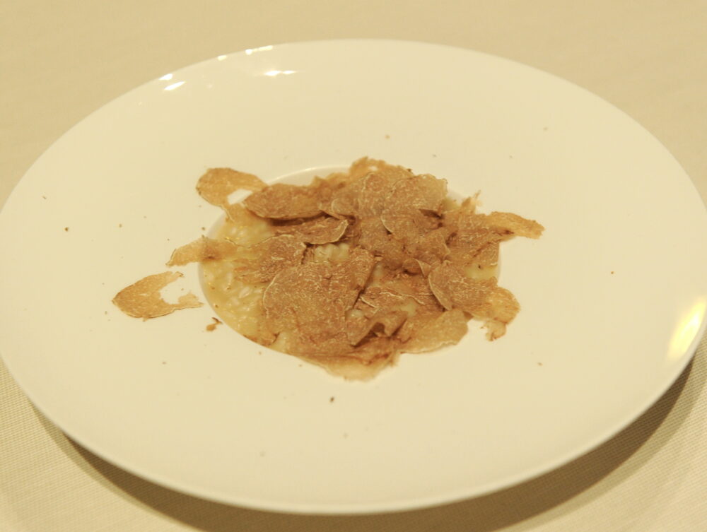 Risotto con acciughe e tartufo