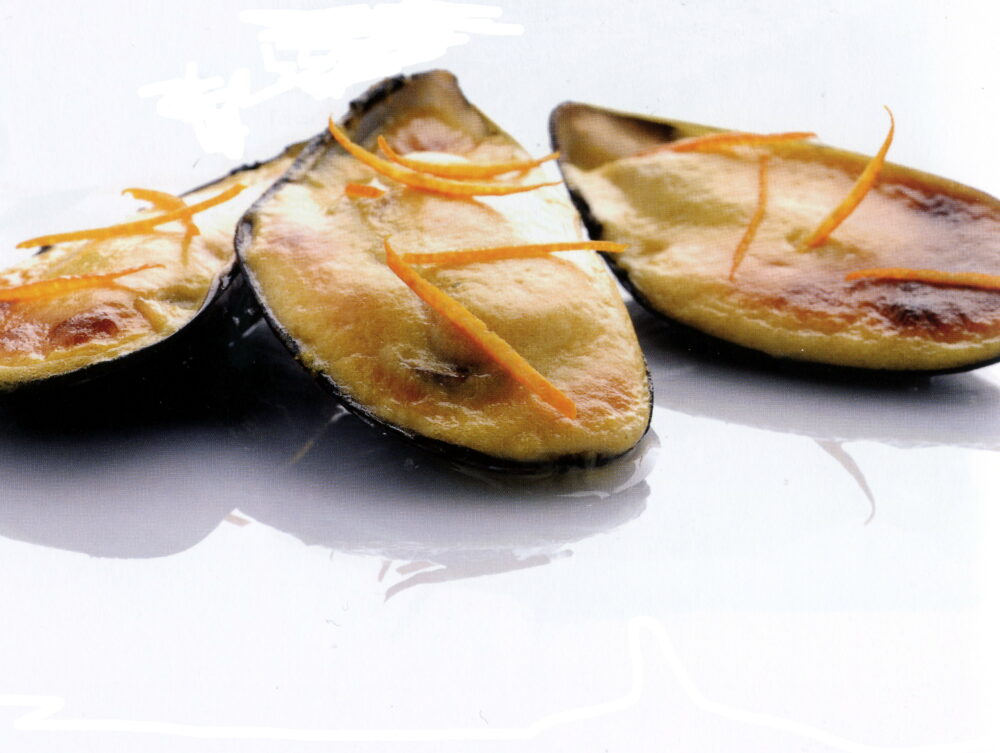 Gratin di cozze e arancia