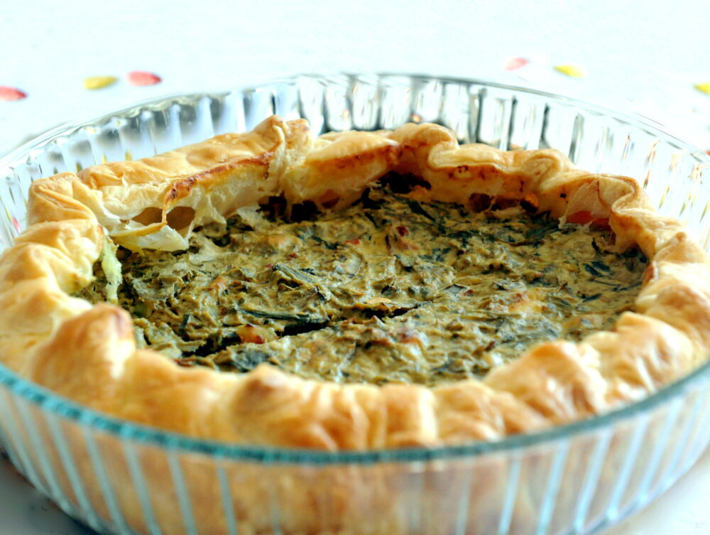 Torta pasqualina con carciofi e ricotta