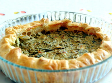 Torta pasqualina con carciofi e ricotta