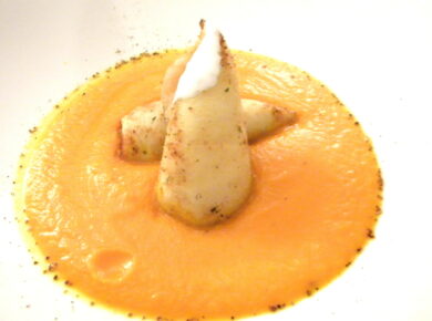 Crema di carote con i calamari: anti-aging