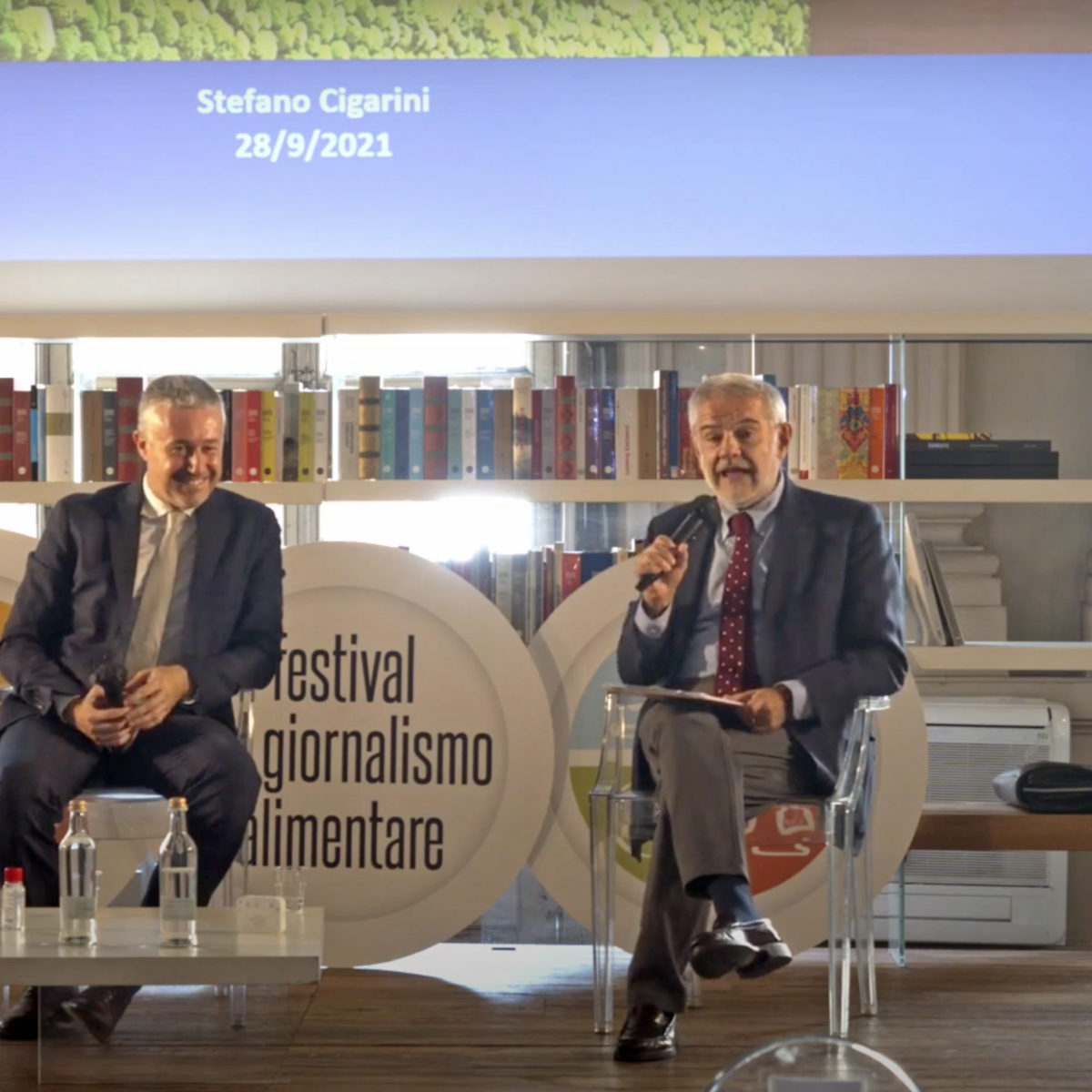 Stefano Cigarini e Gigi Padovani al Festival del Giornalismo Alimentare